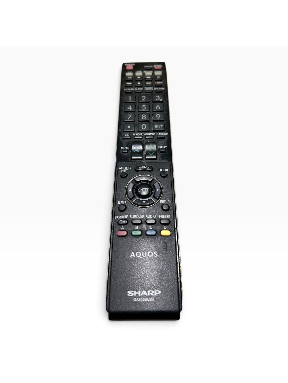 Sharp Aquos Remote Control GA935WJSA TV Remote Untested